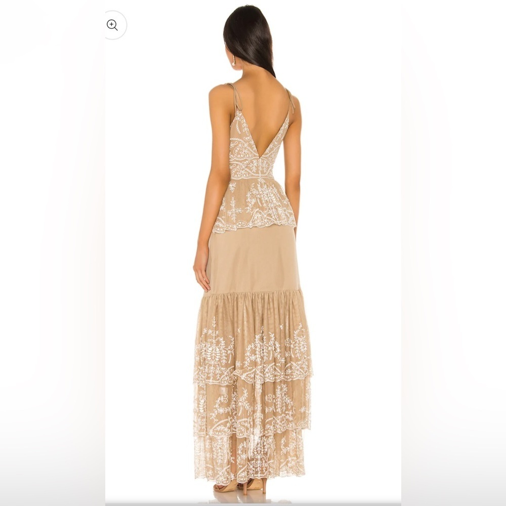 NWOT Tularosa embroidered brier brown long festival dress Size L - Picture 4 of 8